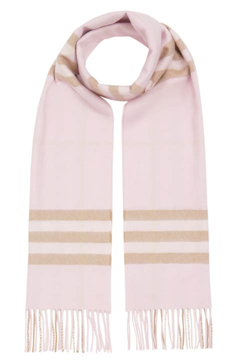 burberry giant check fringed cashmere muffler|burberry silk scarf.